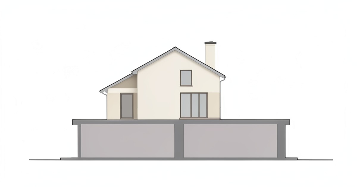 住宅の構造的な耐震性をイメージしたシンプルな建築図面。