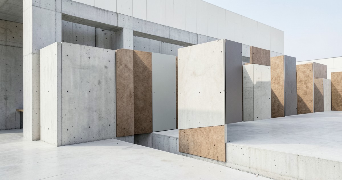 住宅の耐火性を象徴する構造的な建材のイメージ